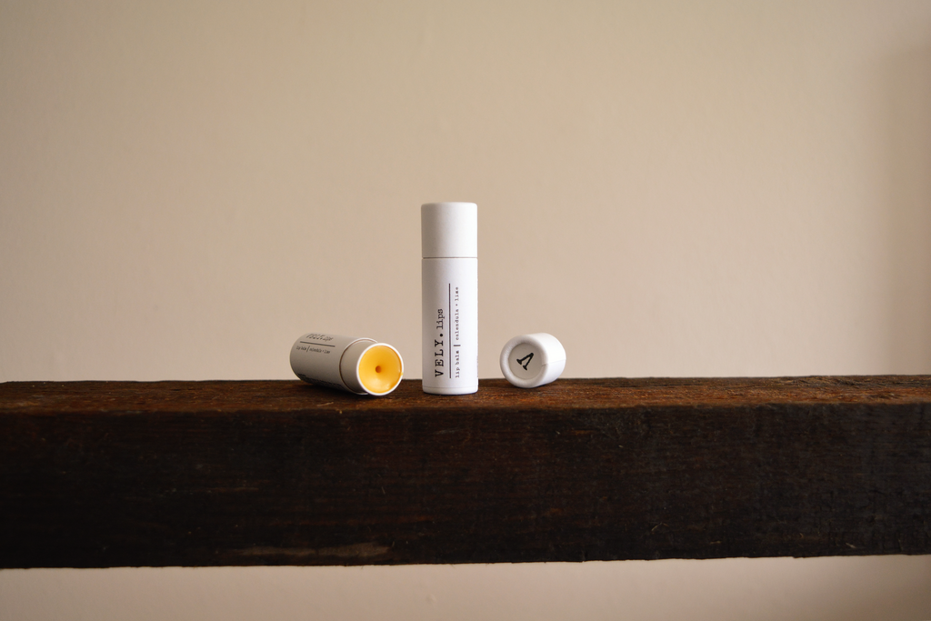 Natural Vegan Lip Balm With Calendula Extract and Lime