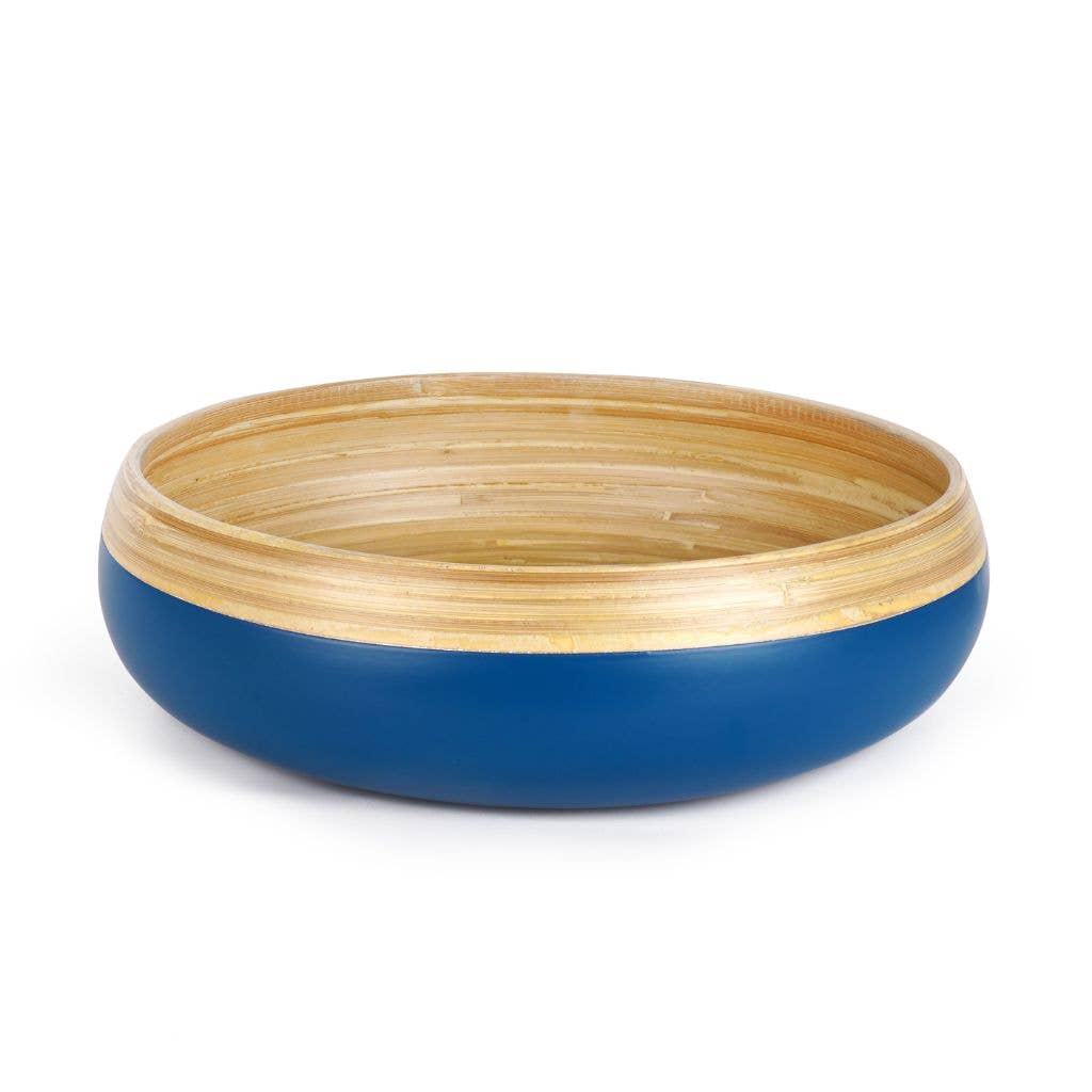 Bamboo Fruit Bowl, X Large Home Decor Salad Serving Bowls