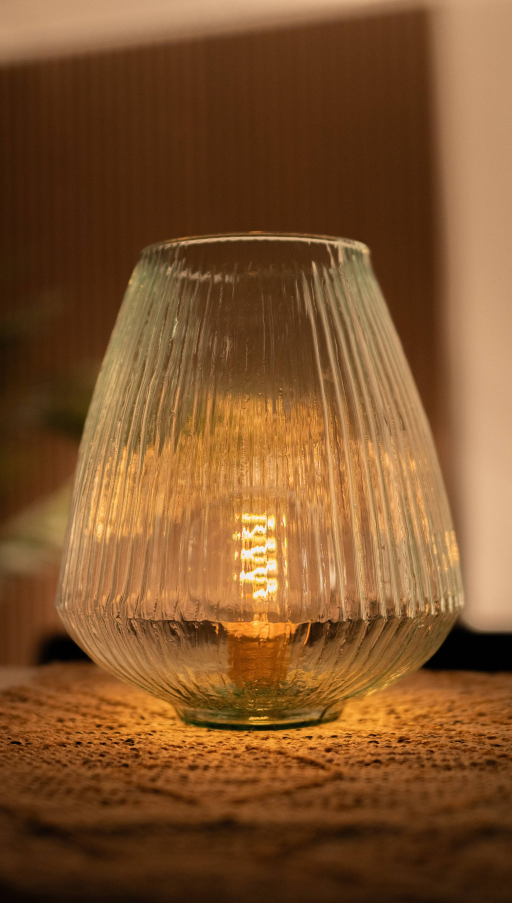 Recycled glass Bulbous Vase