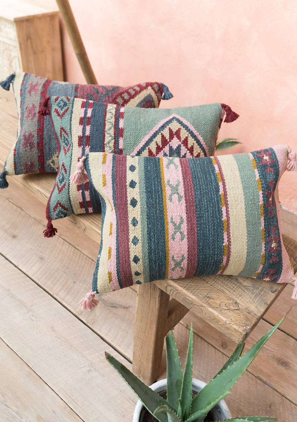 Izmir Hand Woven Wool/cotton Kilim Cushion