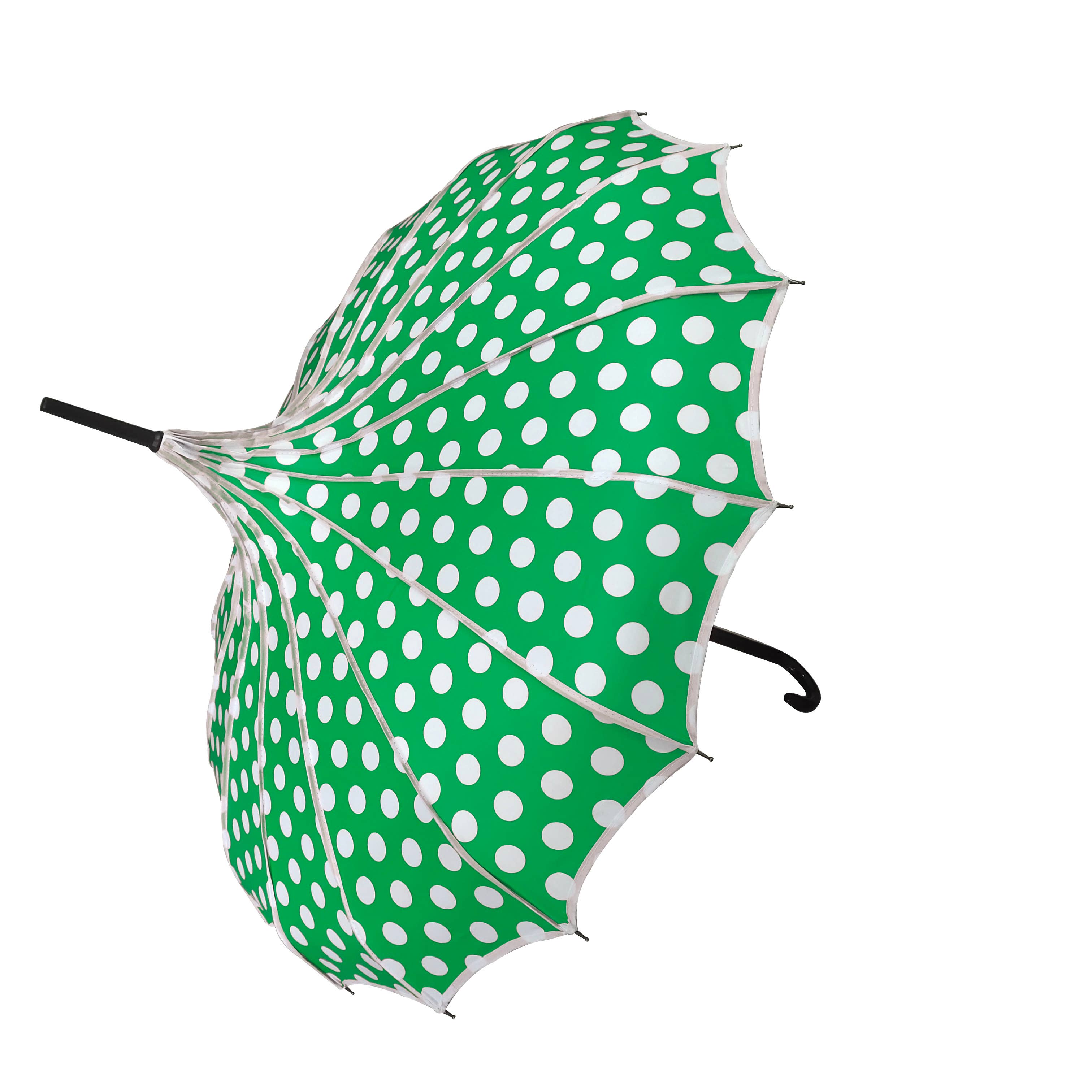 Boutique Polka Dot Ribbed pagoda with UV protection