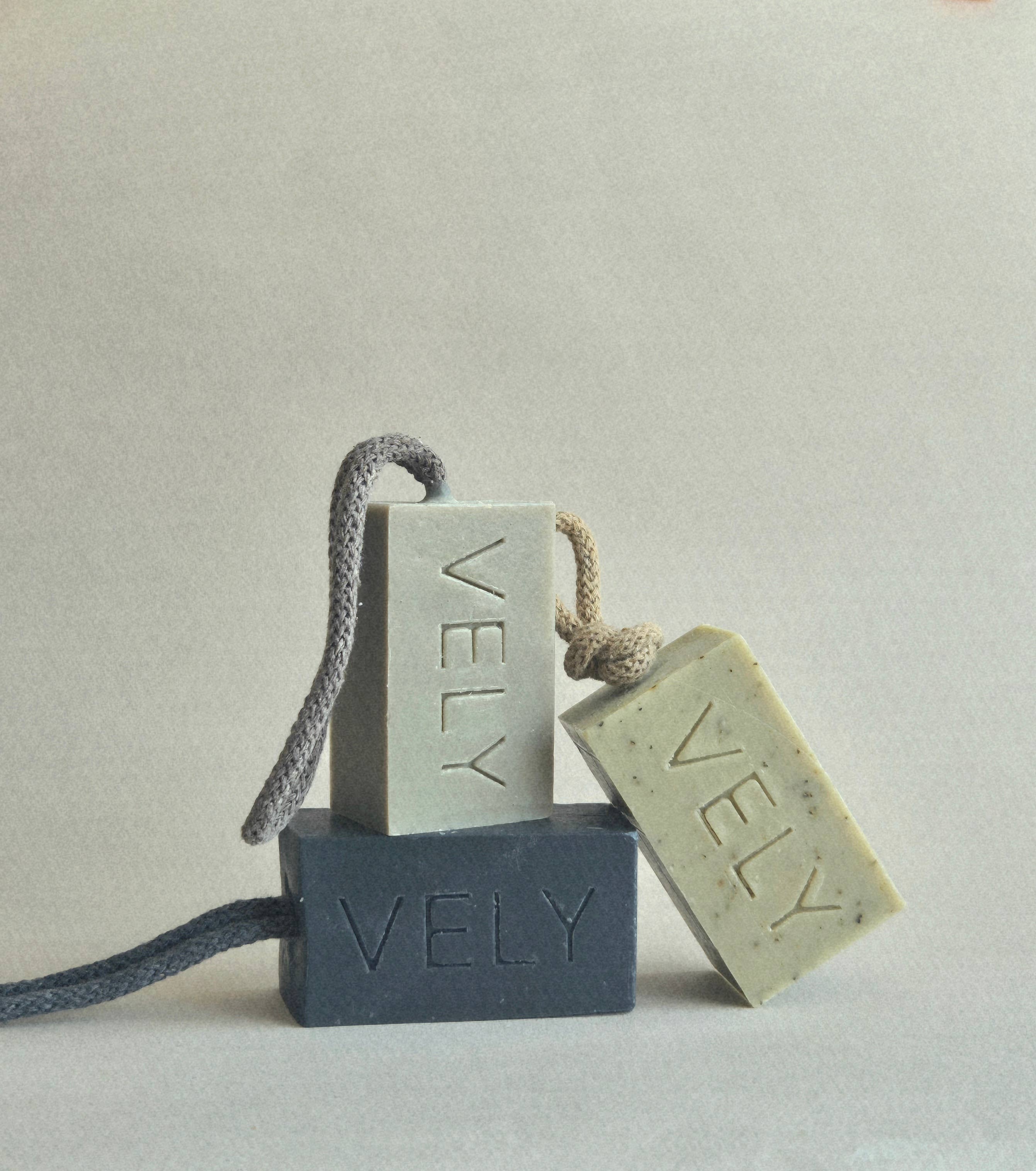 Natural Handmade Soap On A Rope "Sea Meditation" 