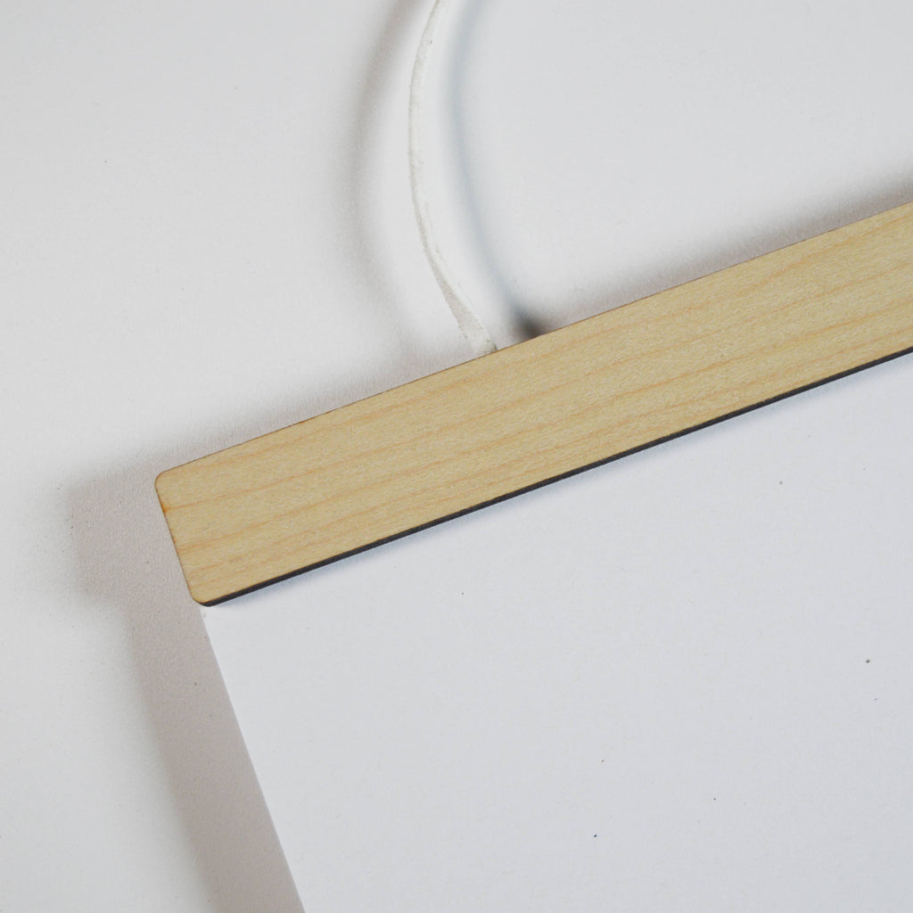 A3 Straight American Maple Magnetic Picture Hanger