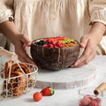 Coconut Bowls - Jumbo Bowl & Spoon Combo (Leaf)