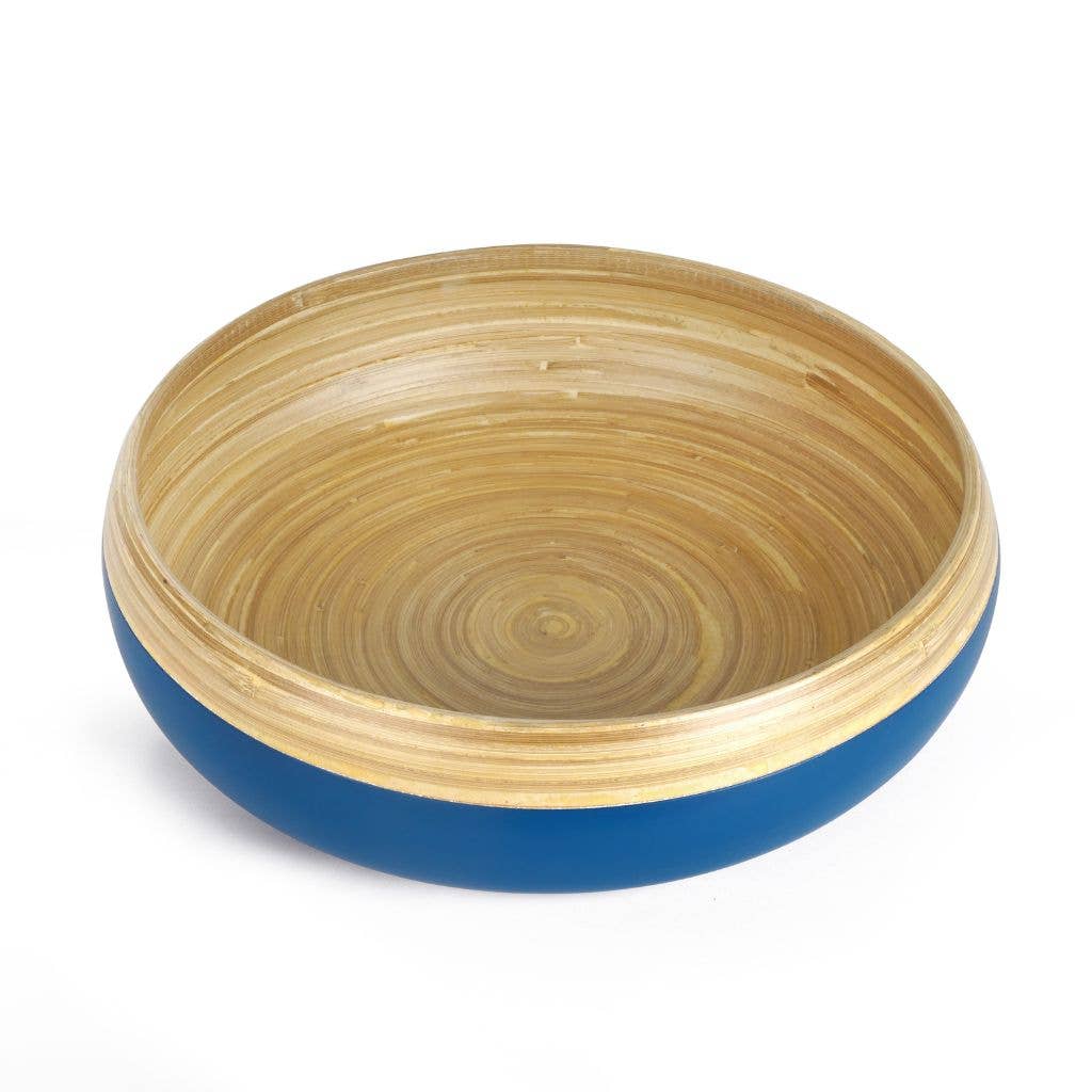 Bamboo Fruit Bowl, X Large Home Decor Salad Serving Bowls