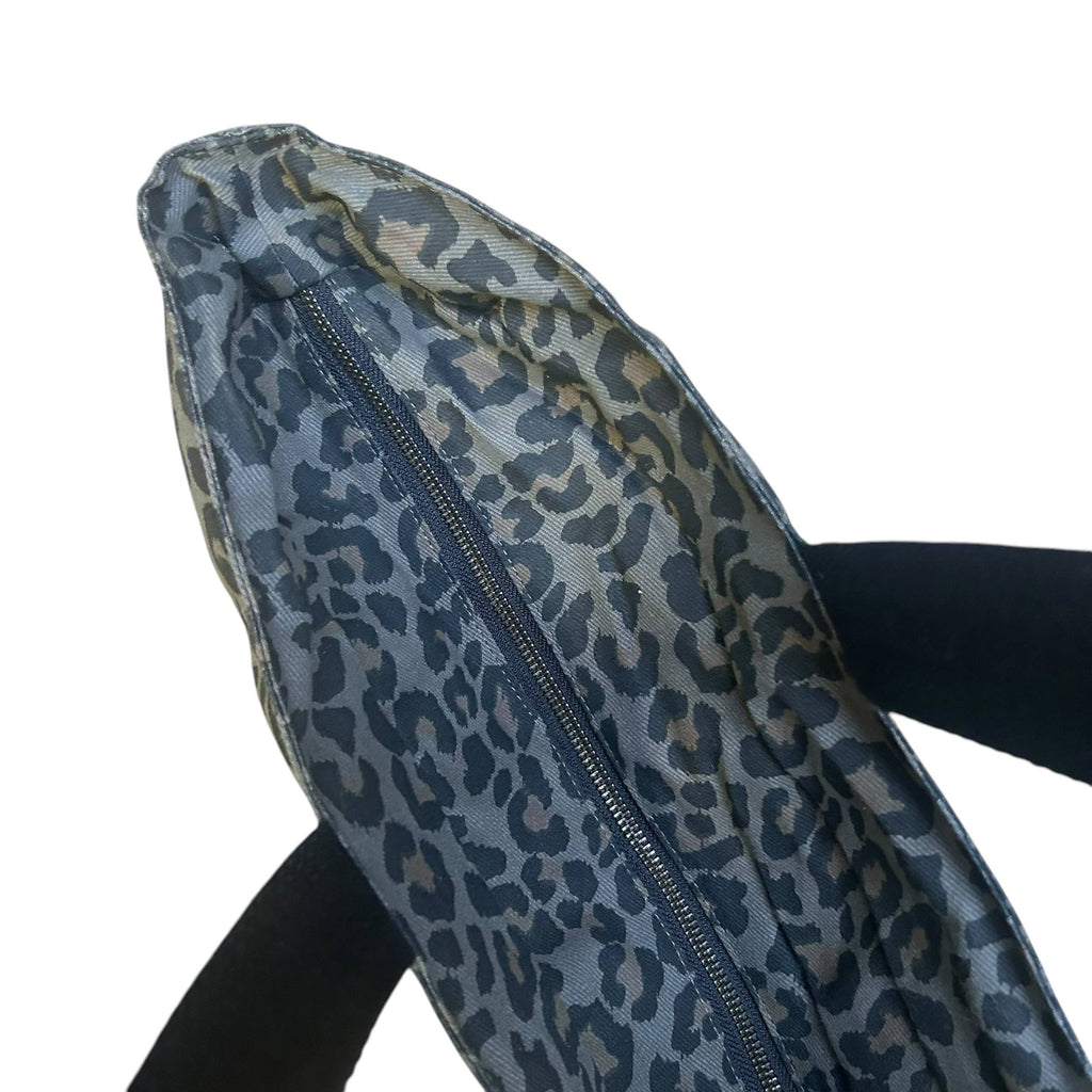 Weekend large tote bag - Grey Leopard print