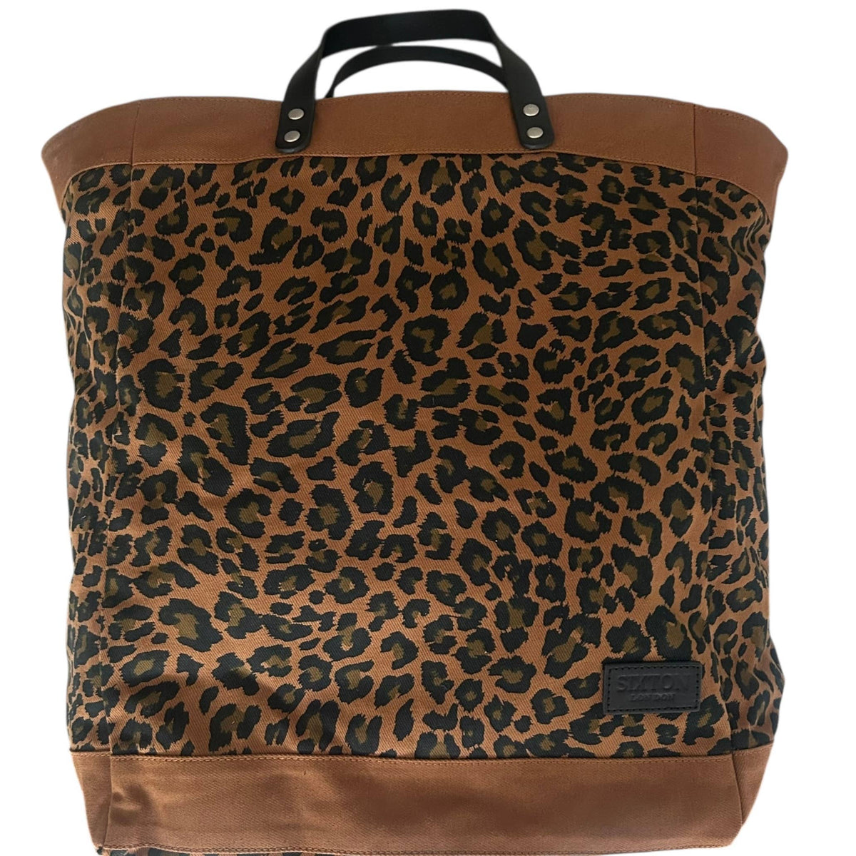 Clovelly backpack  - brown leopard print