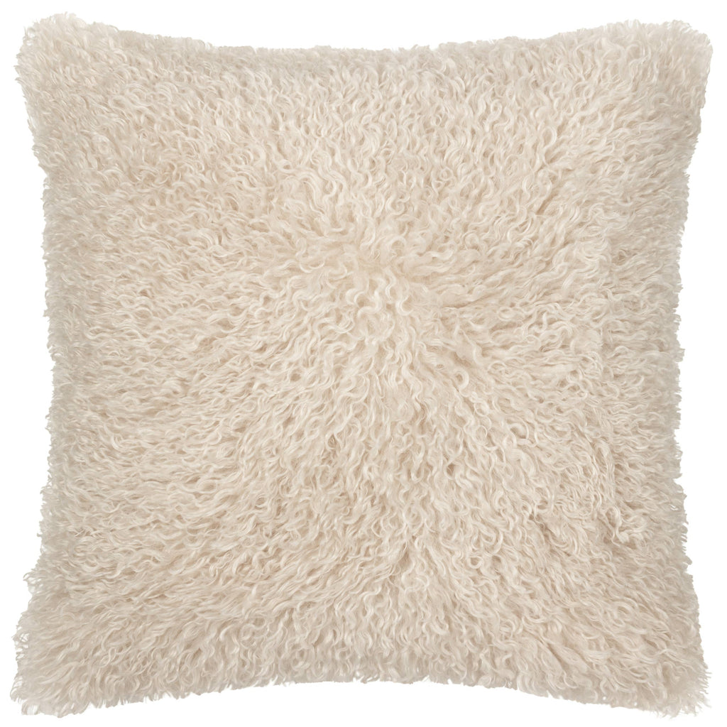 Rowan Faux Fur Cushion Natural