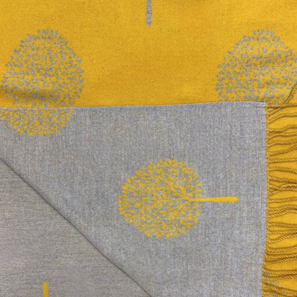 Tree of Life Print Cashmere Blend Winter Scarf