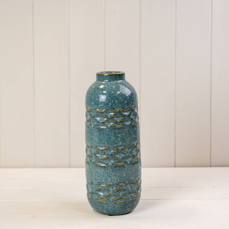 Blue Ceramic Vase
