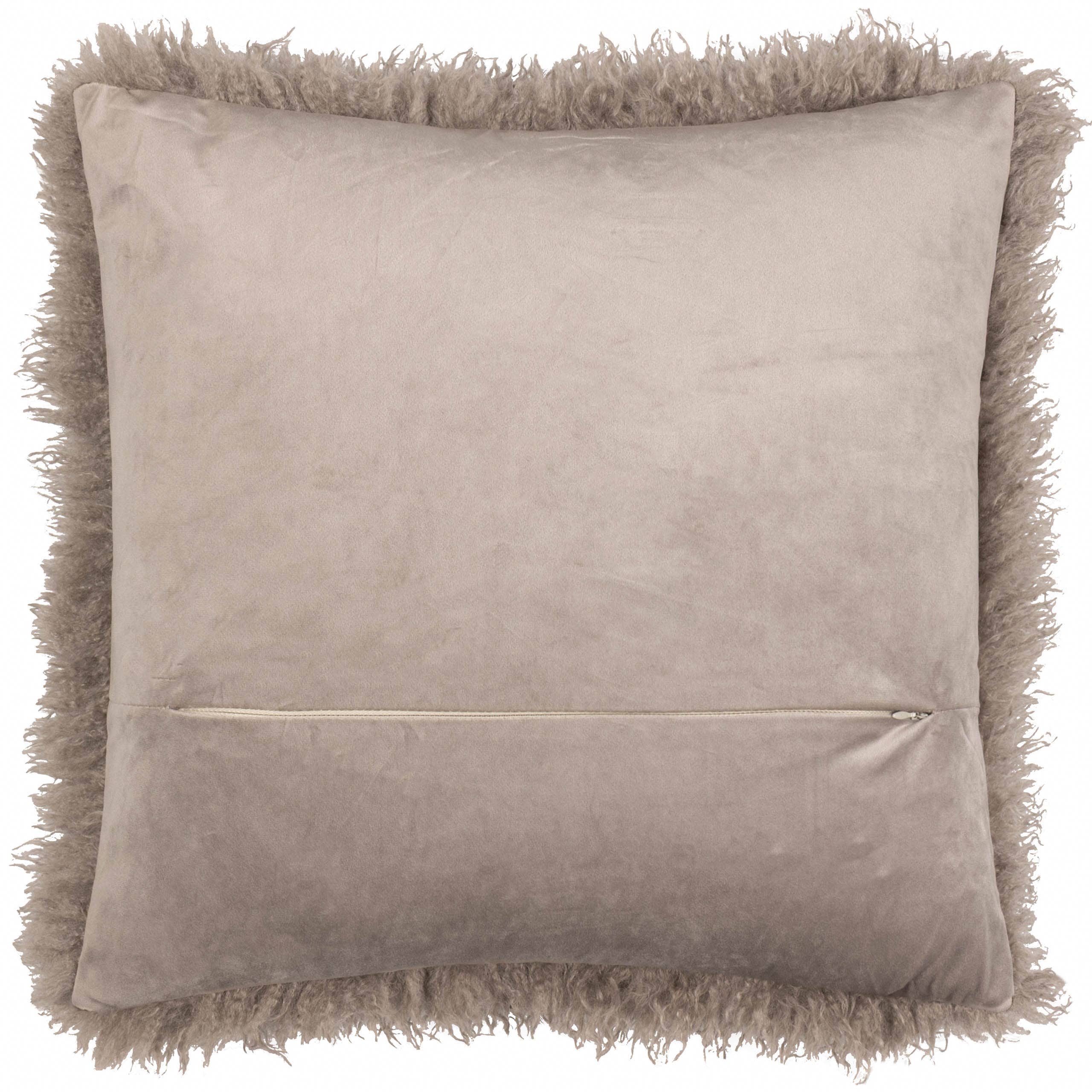 Rowan Faux Fur Cushion Mocha
