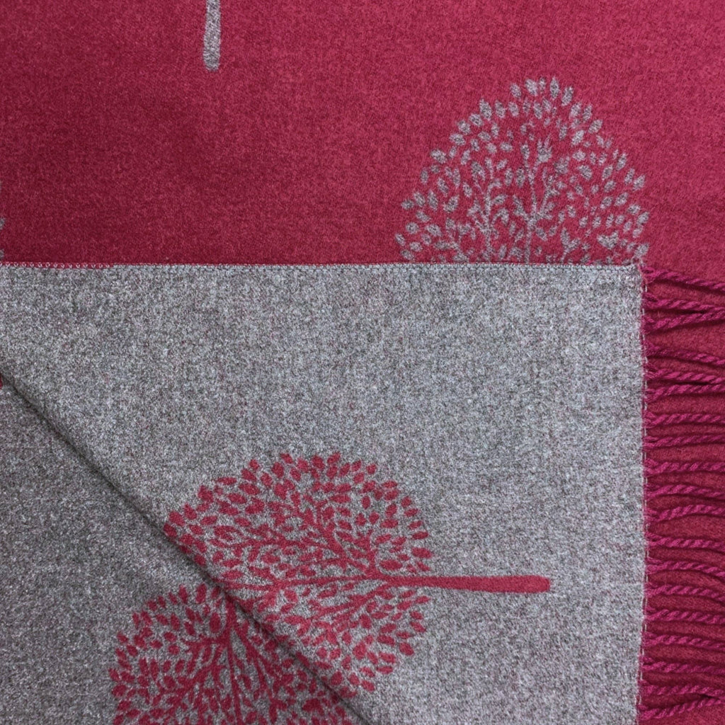 Tree of Life Print Cashmere Blend Winter Scarf