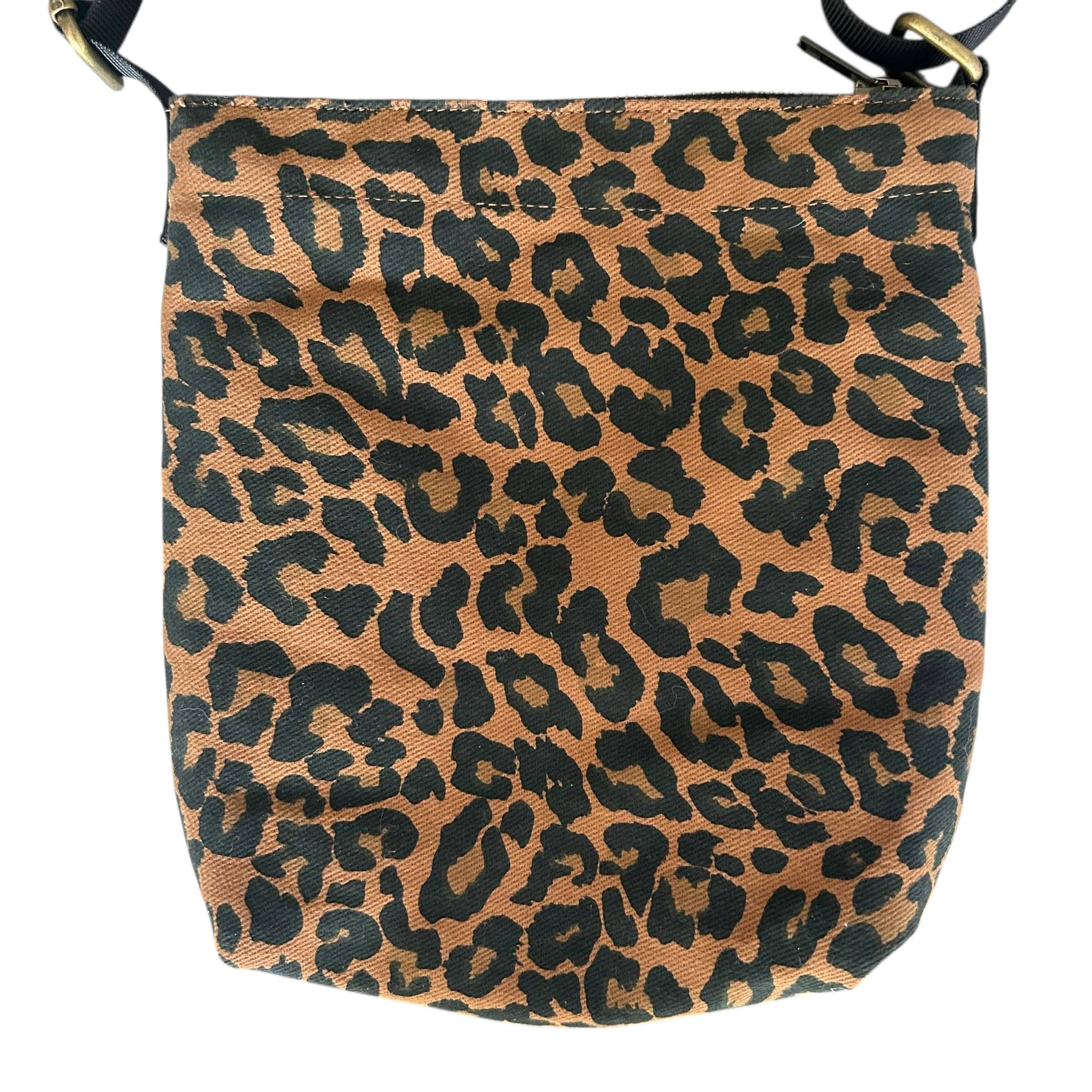 Lisbon city bag - brown leopard print