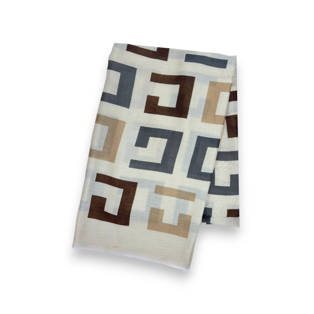 Big Geometrical Print Scarf