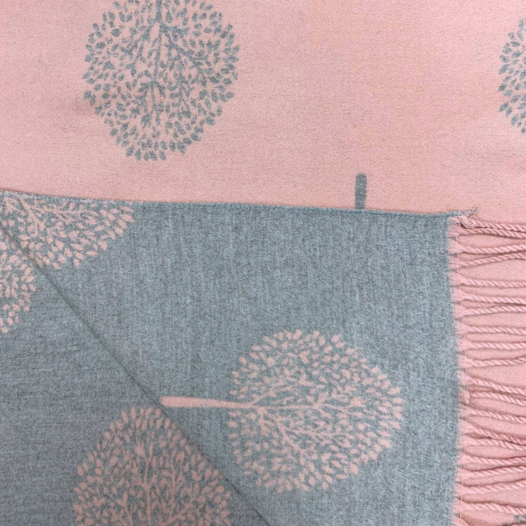 Tree of Life Print Cashmere Blend Winter Scarf