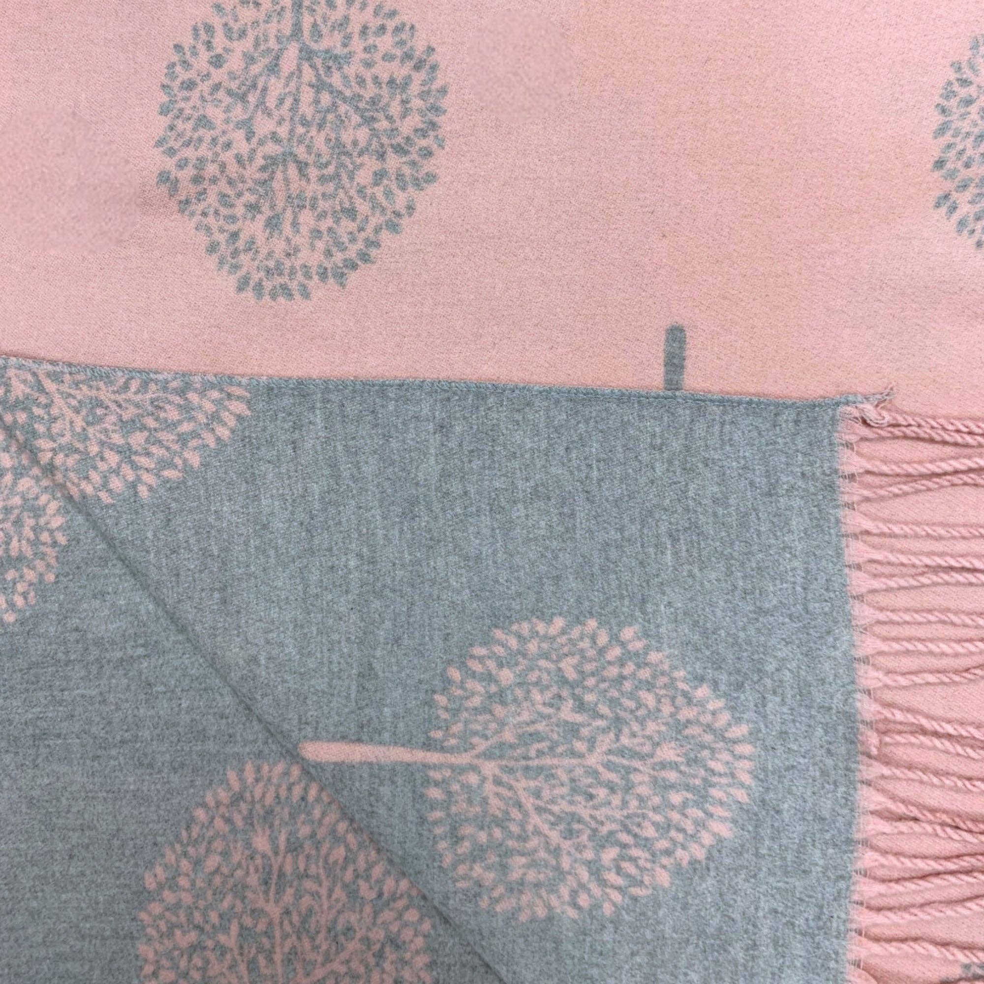 Tree of Life Print Cashmere Blend Winter Scarf