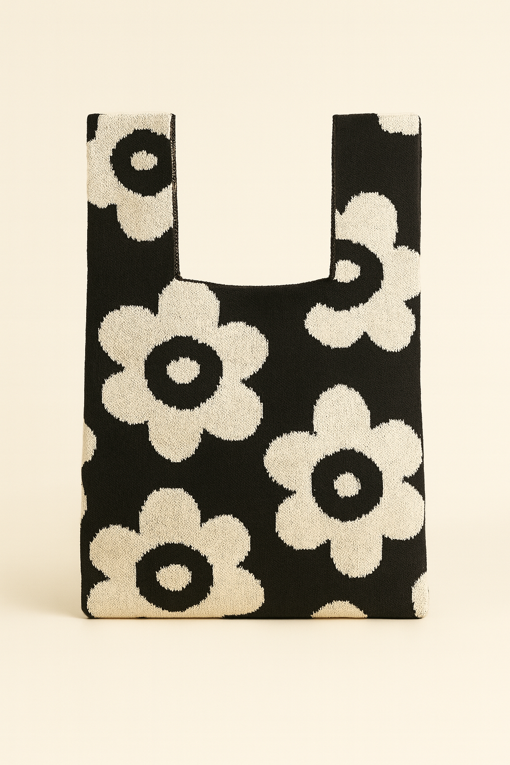 Bold Blooms - Knitted Bag