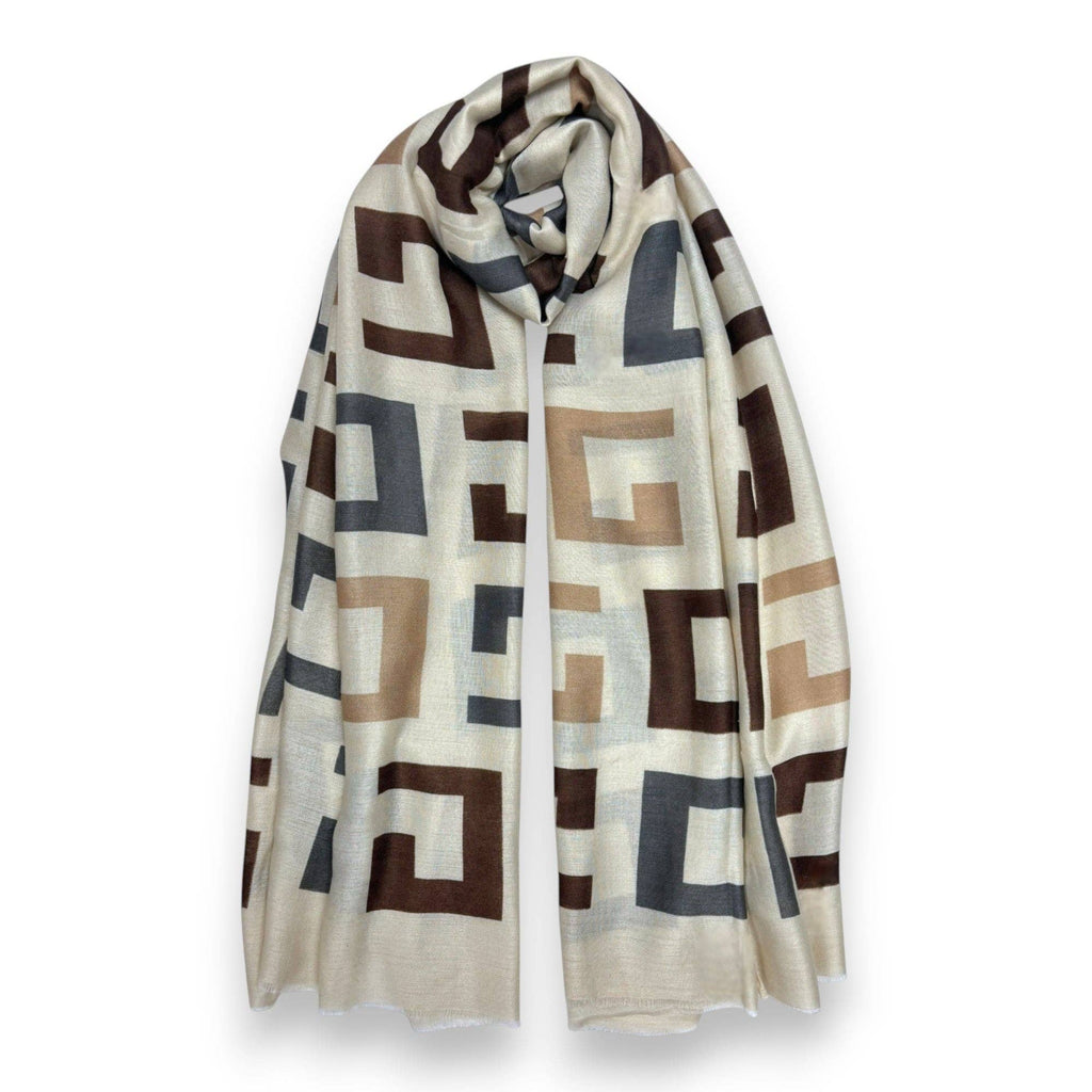Big Geometrical Print Scarf