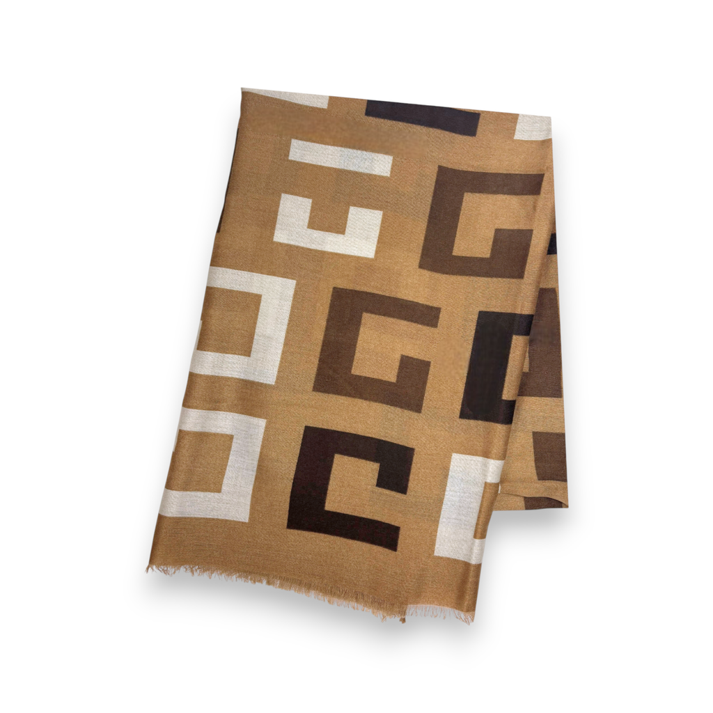 Big Geometrical Print Scarf