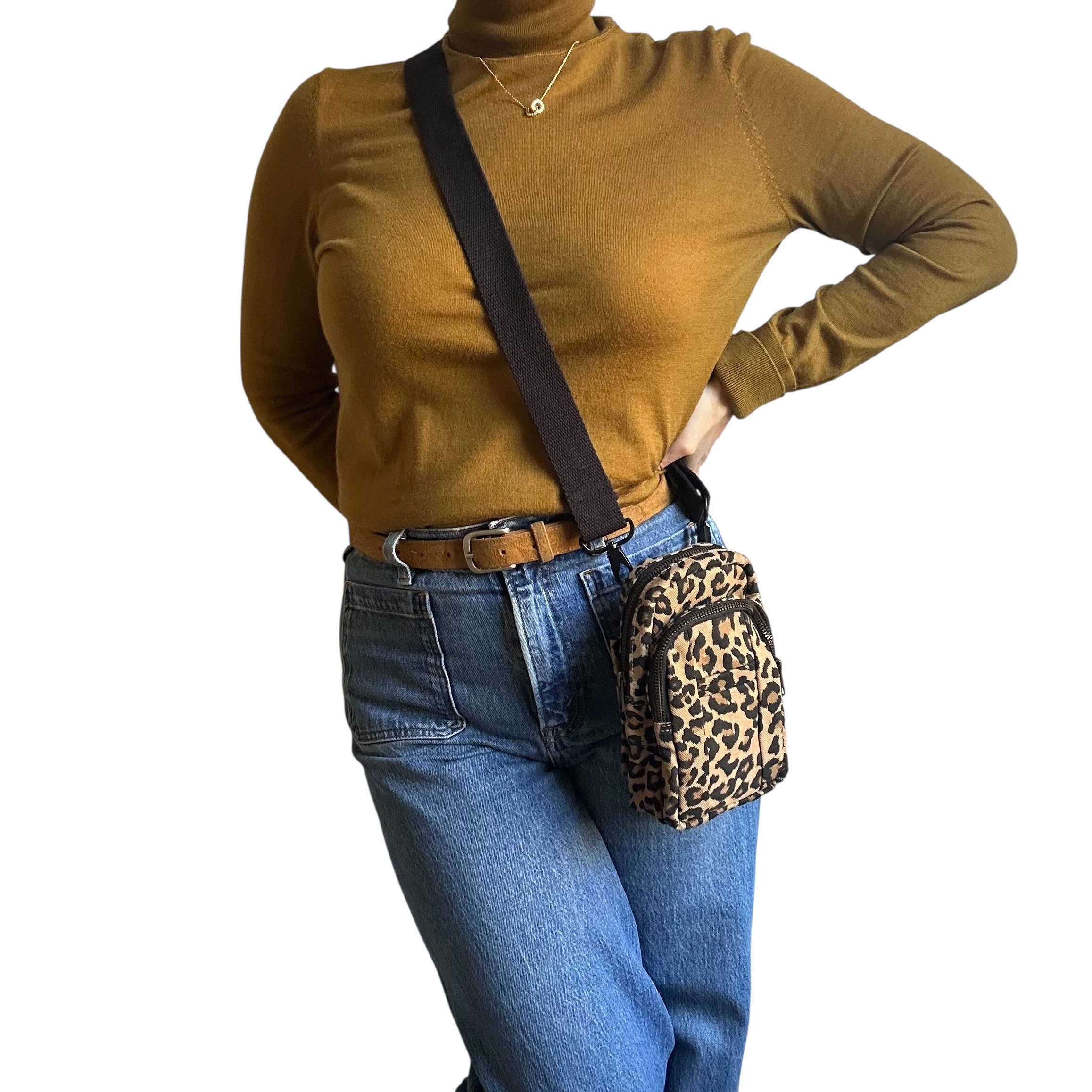 Barcelona bag - sand leopard print
