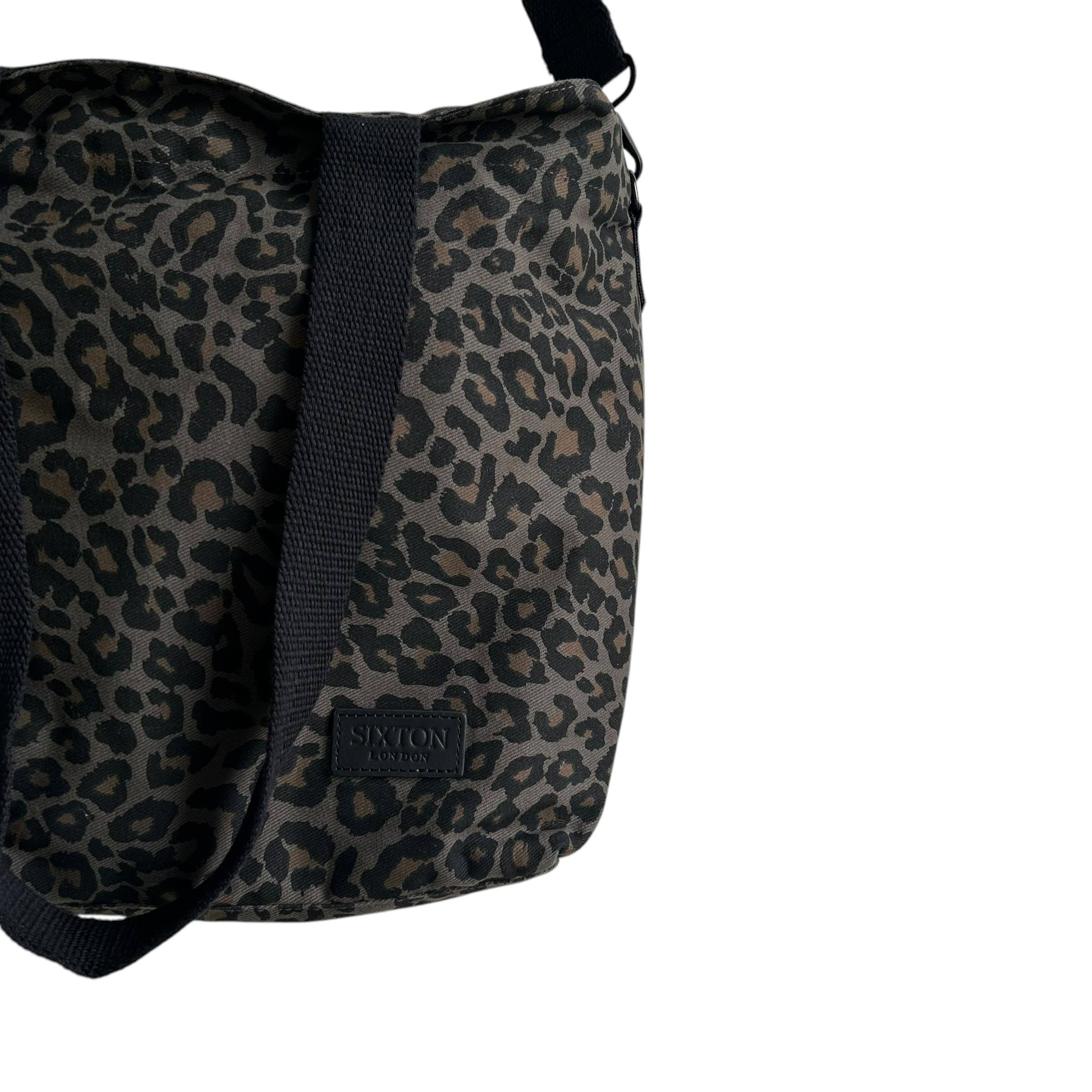 Day trip small tote bag - Grey Leopard print