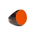 Handmade Orange Round Horn Ring jewellery Gift for women by Branch