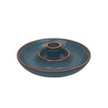 Sintra Glazed Terracotta Olive Dish - Ink Blue