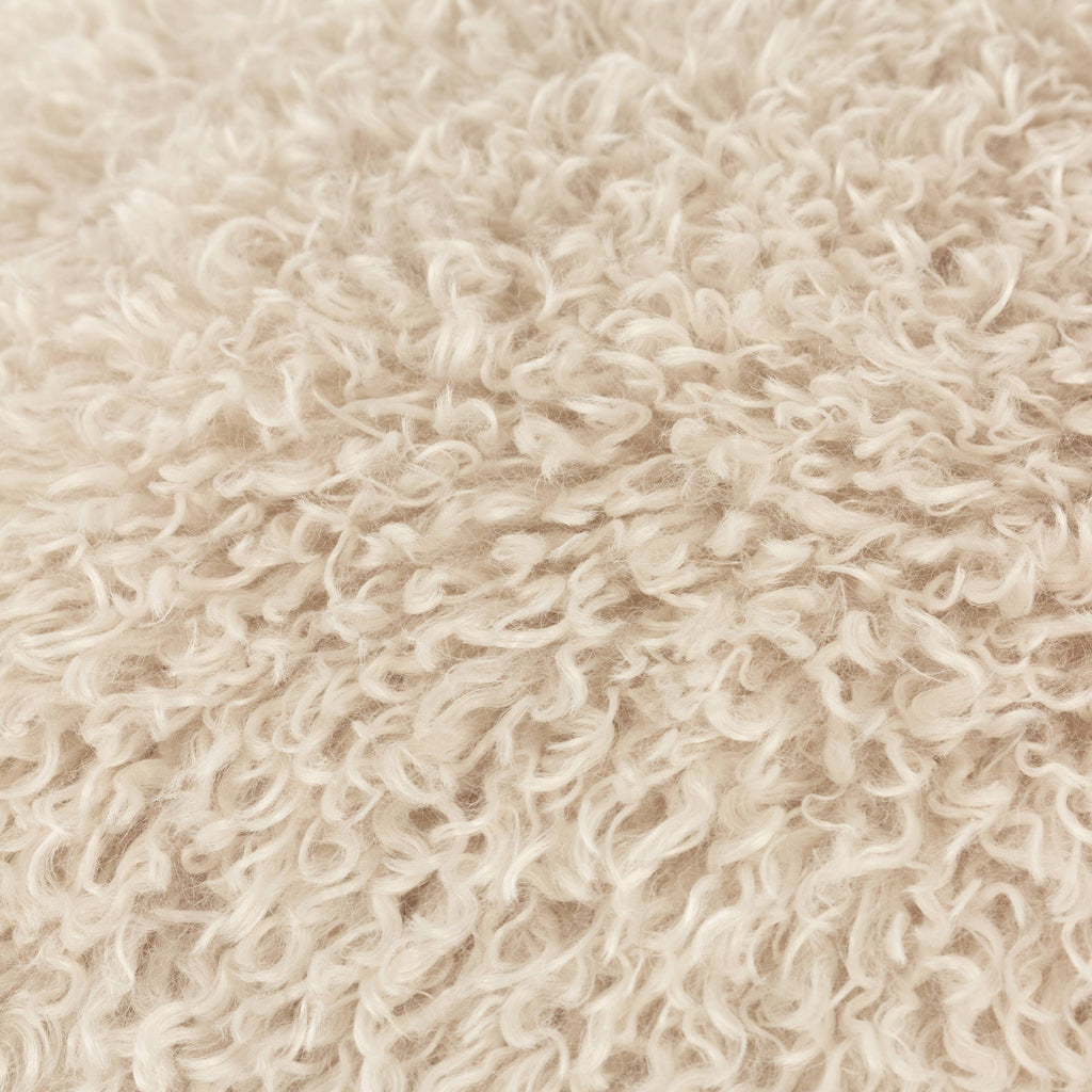 Rowan Faux Fur Cushion Natural