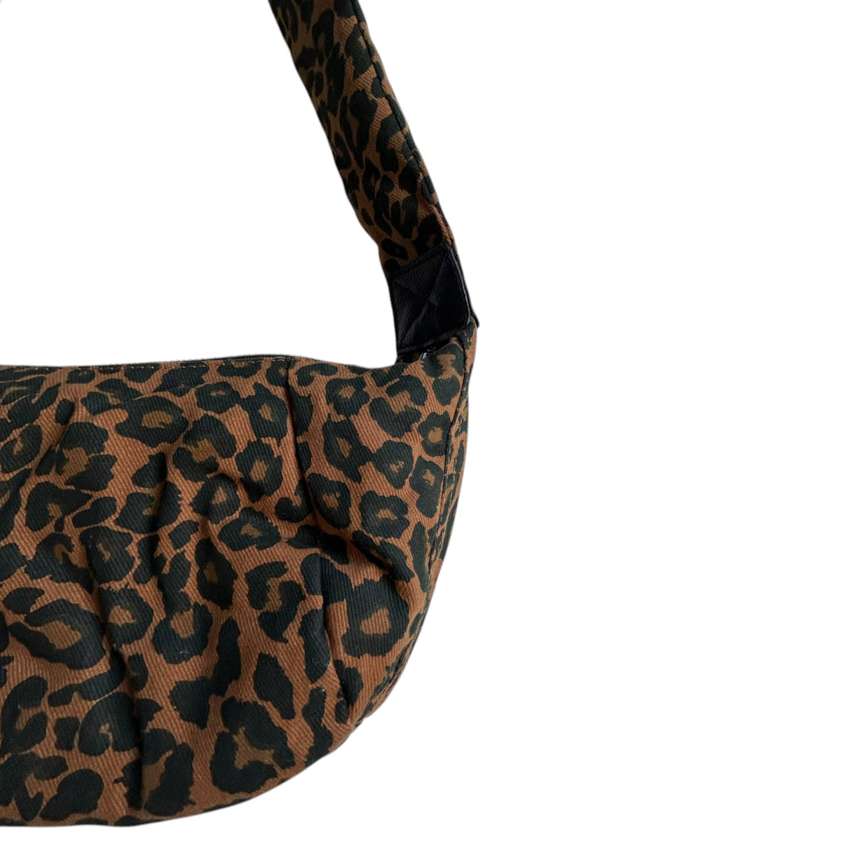 Brixton cross body sling bag - brown leopard print - small