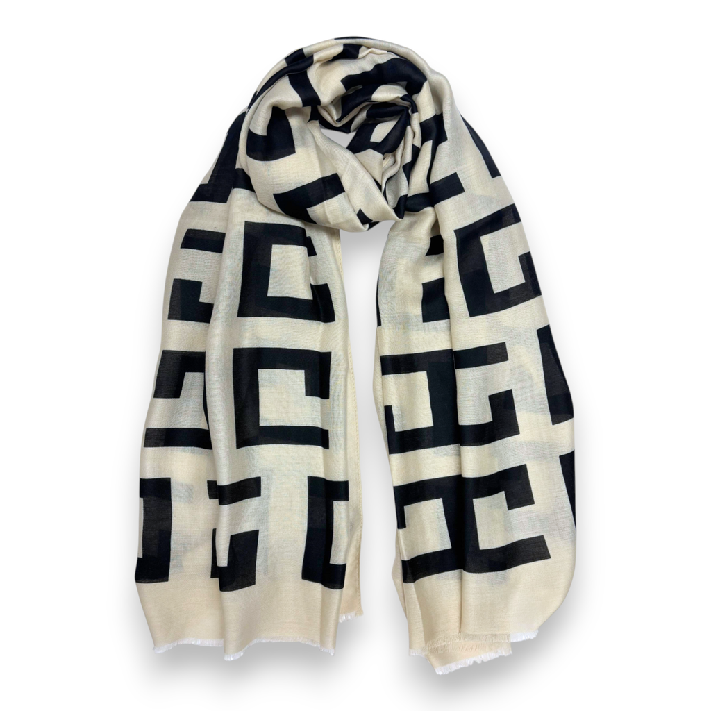 Big Geometrical Print Scarf
