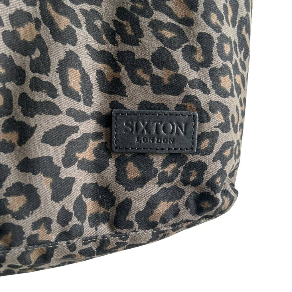 Day trip small tote bag - Grey Leopard print