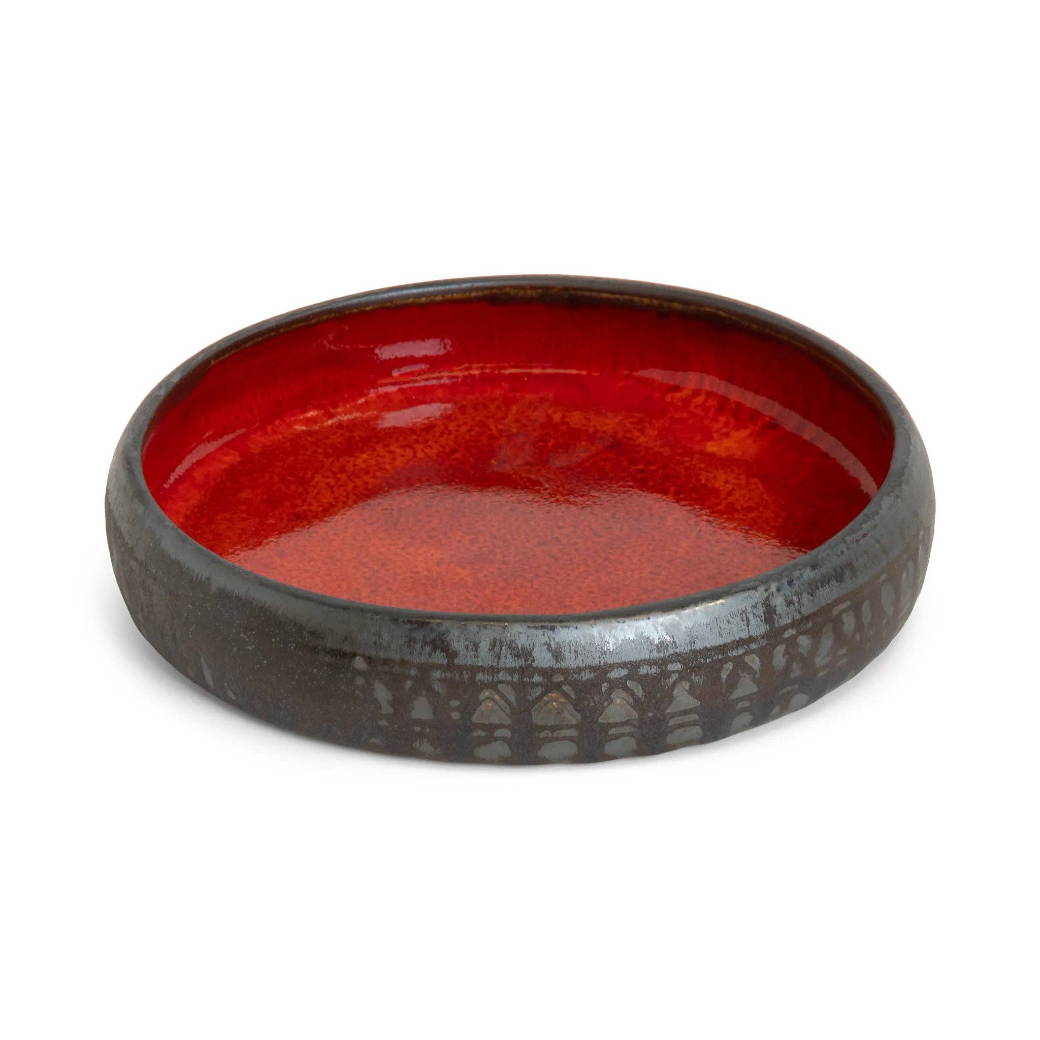 Ruby Round Shallow Bowl