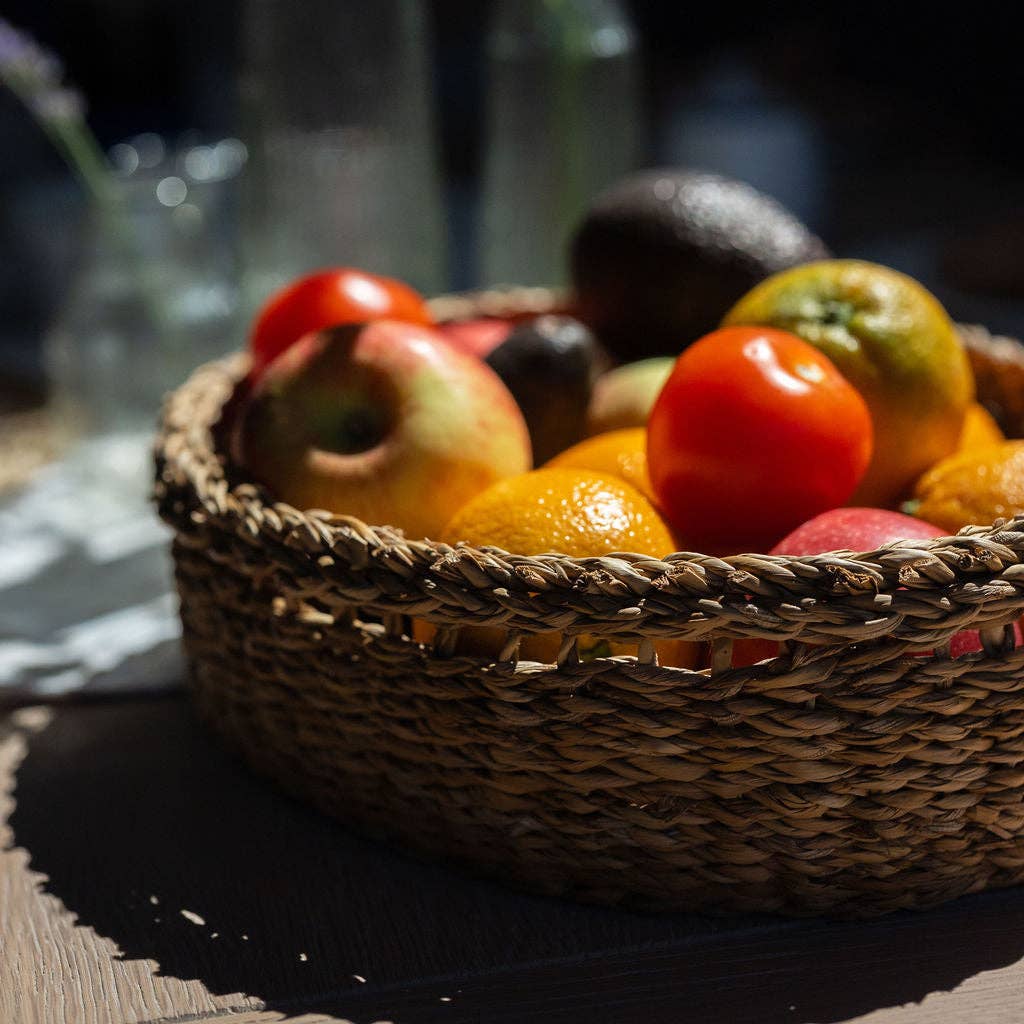 The Halda Seagrass Oval Tabletop Trays