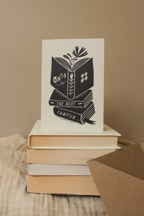 'Onto The Next Chapter...' Thoughtful Card