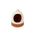 Porto Terracotta Ribbed Salt Pig - Stone