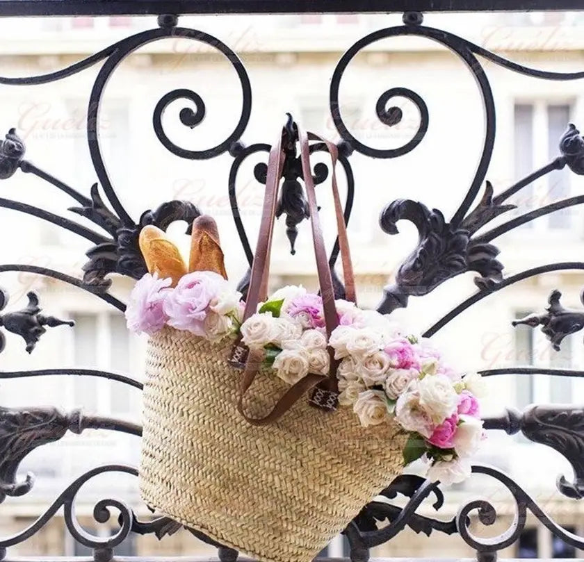 French Market Basket - Double Strap Simple