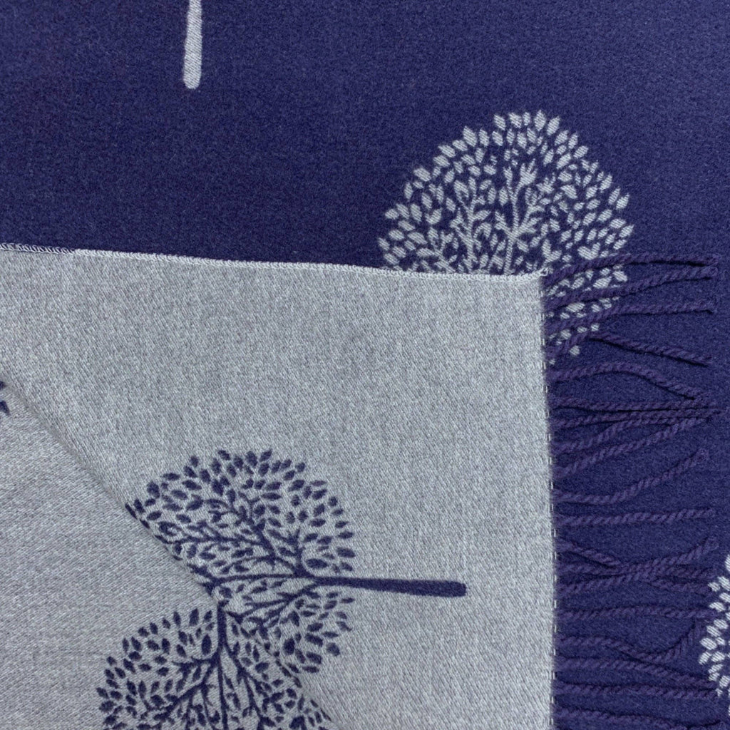 Tree of Life Print Cashmere Blend Winter Scarf