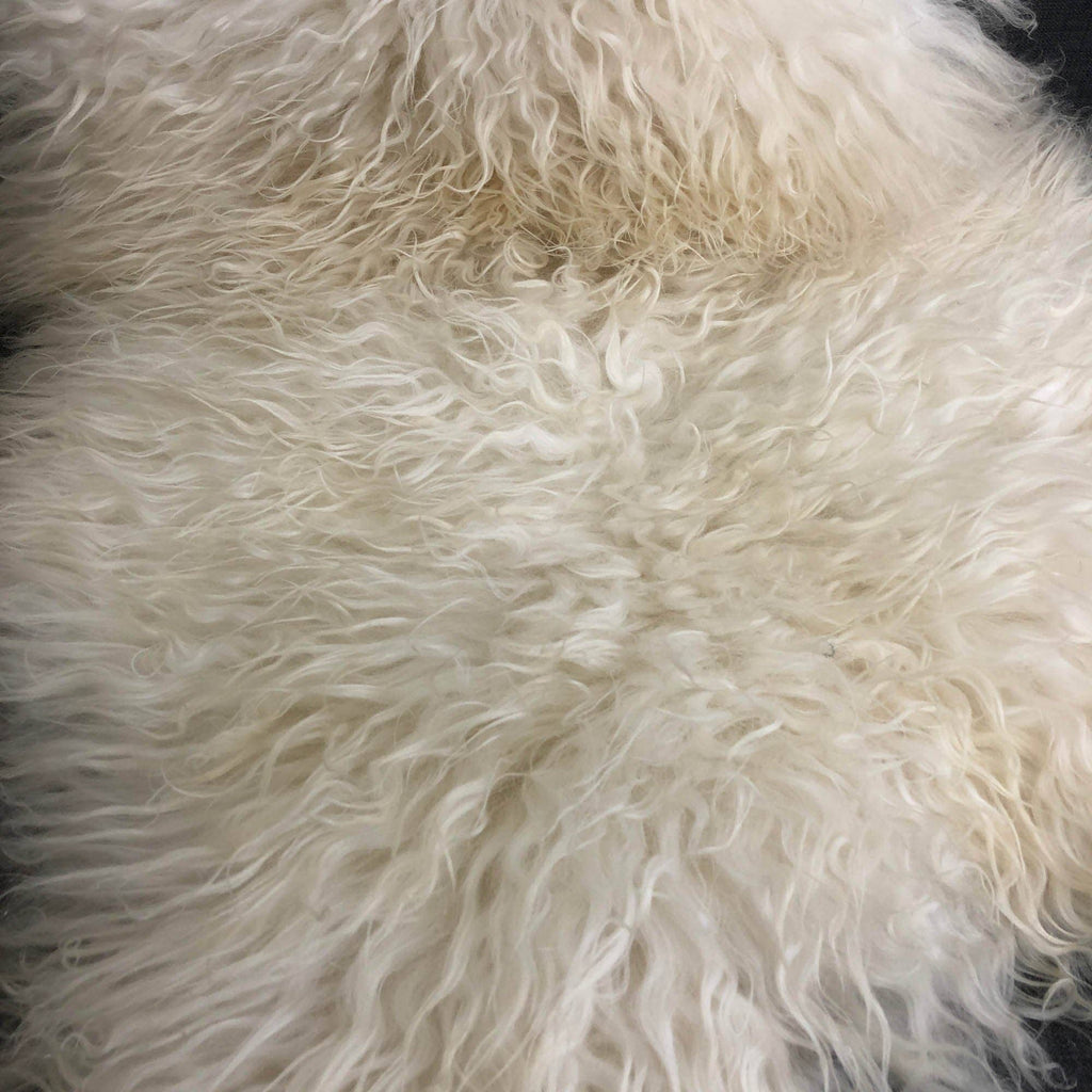Icelandic Curly White Sheepskin Rug 100%