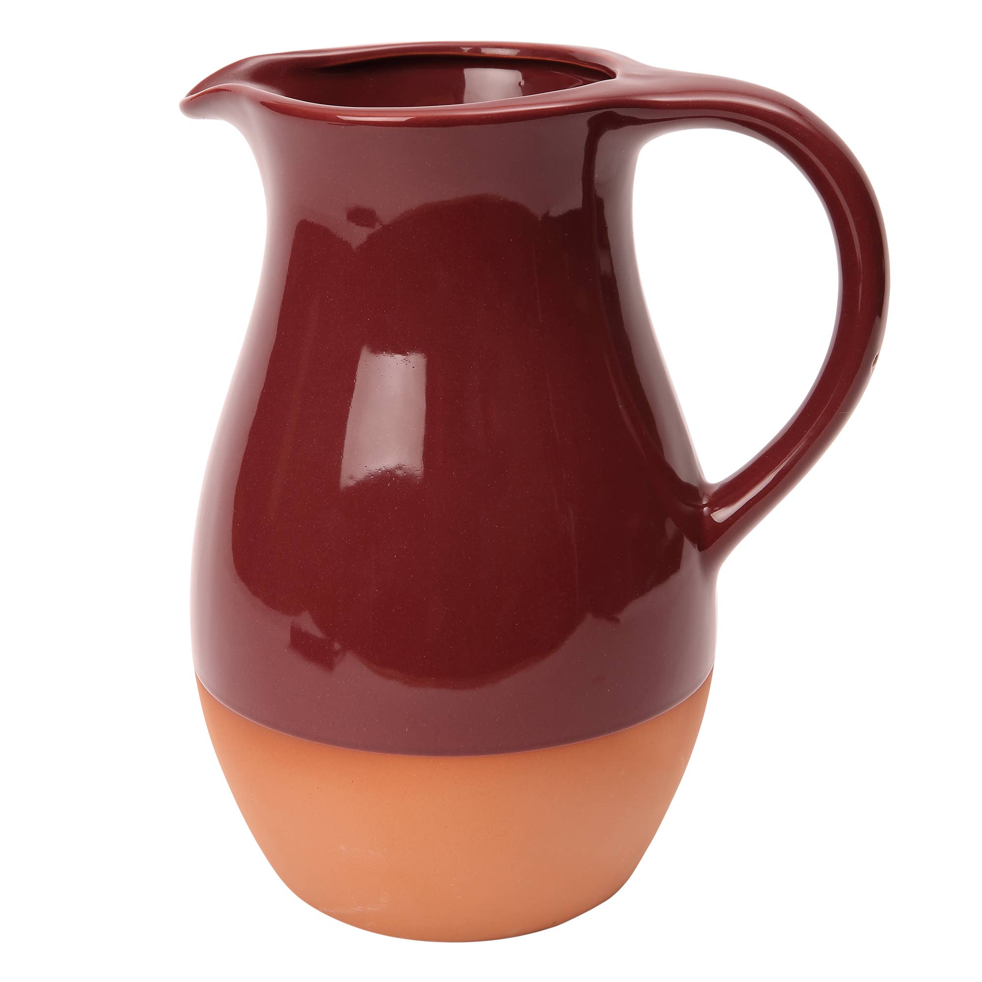 Glazed Berry Terracotta Jug