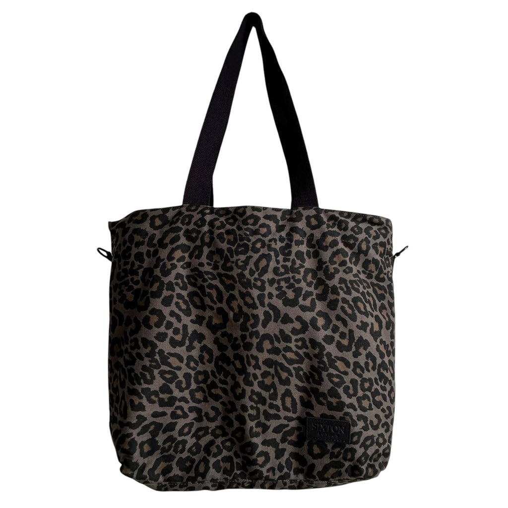 Day trip small tote bag - Grey Leopard print