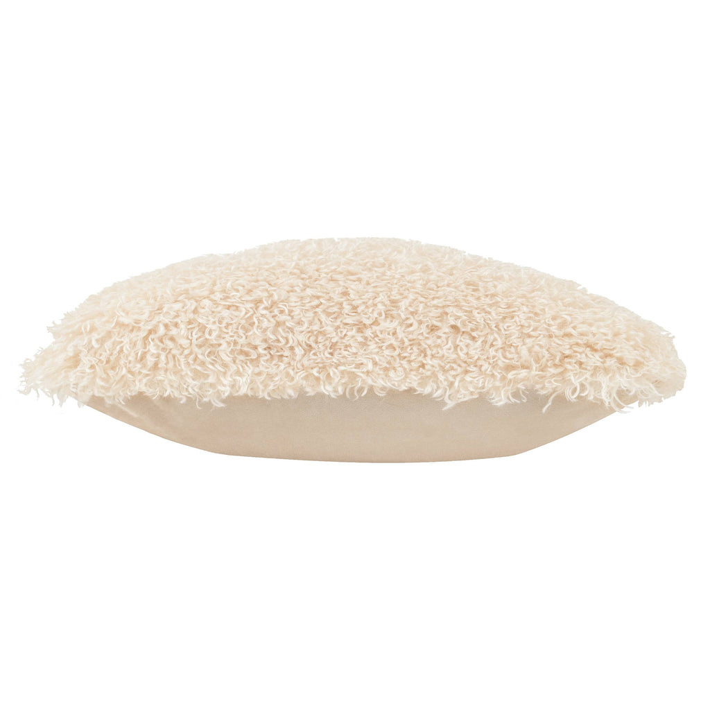 Rowan Faux Fur Cushion Natural