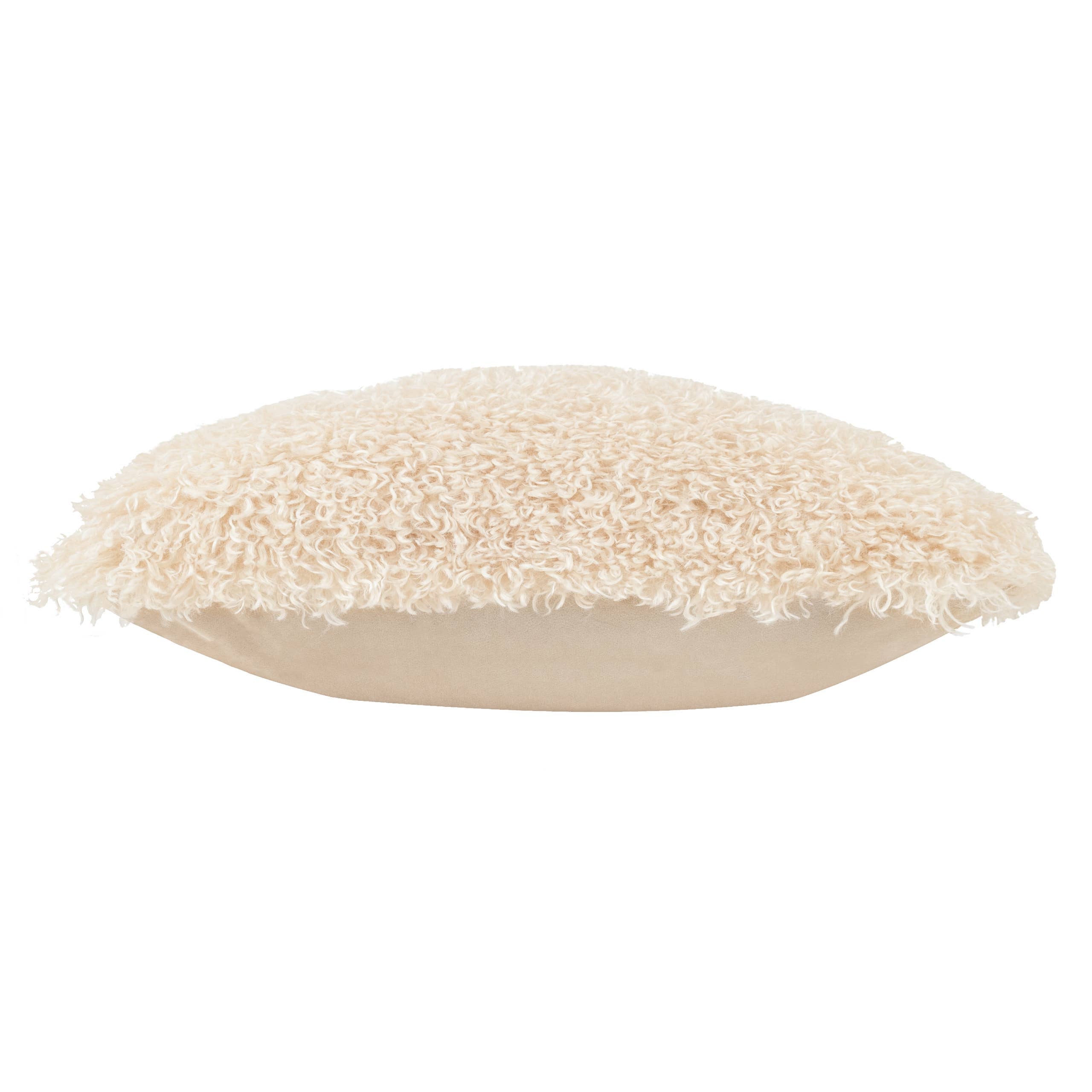 Rowan Faux Fur Cushion Natural