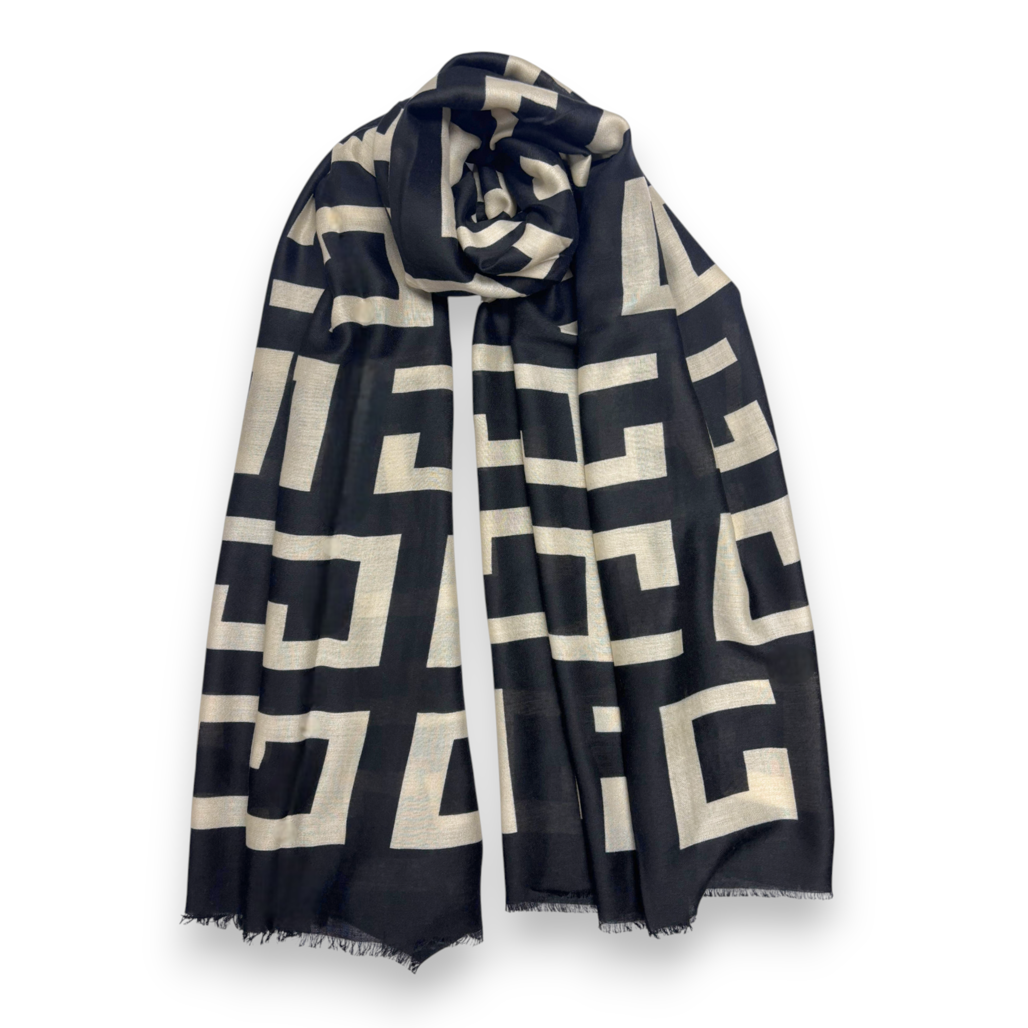 Big Geometrical Print Scarf