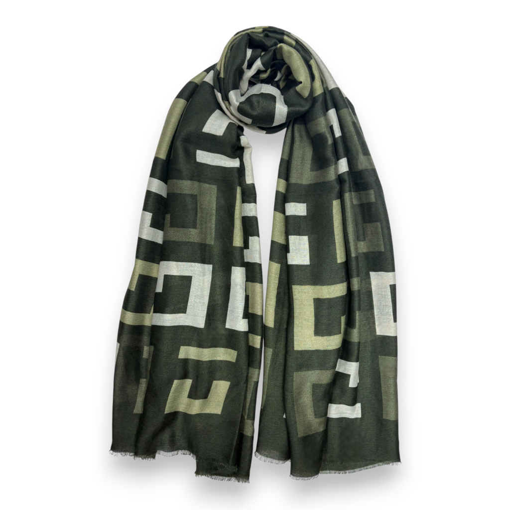 Big Geometrical Print Scarf