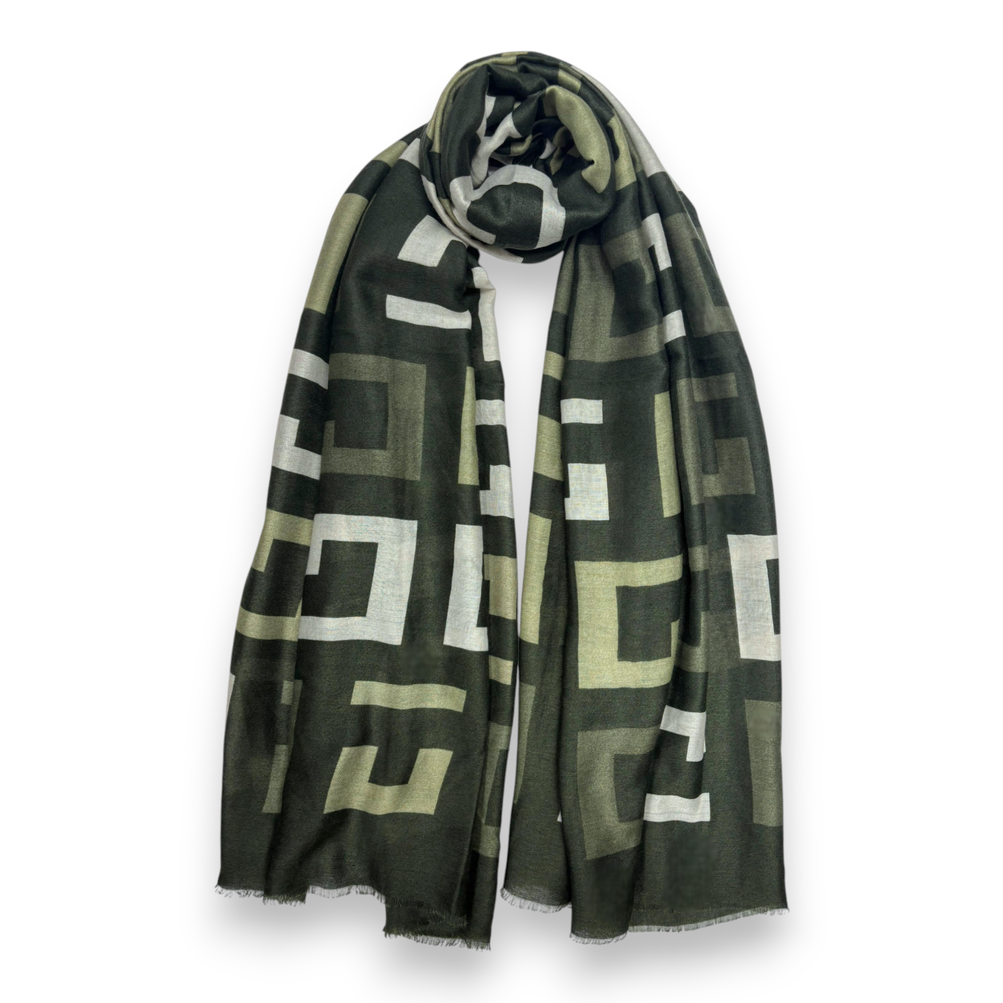 Big Geometrical Print Scarf