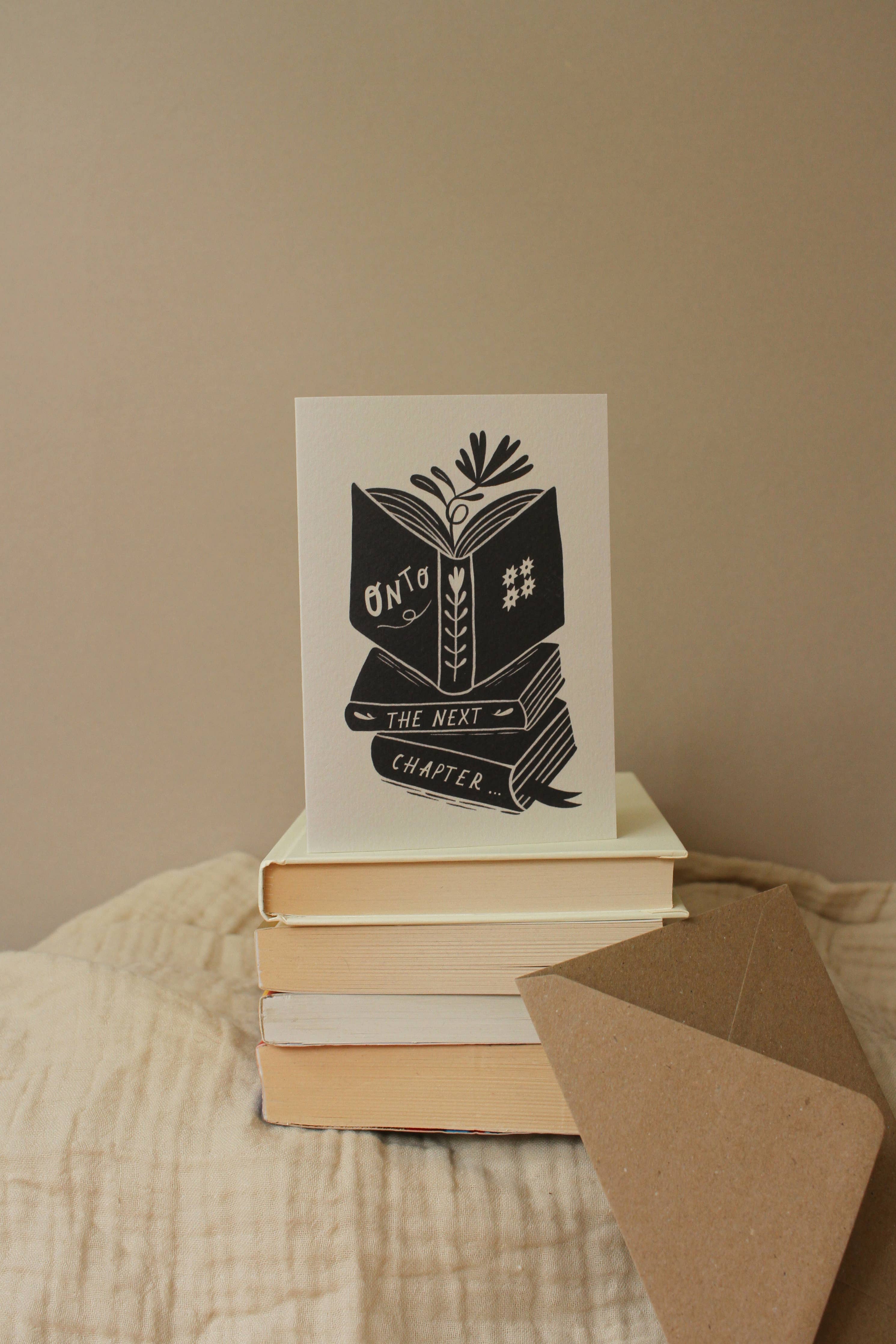 'Onto The Next Chapter...' Thoughtful Card