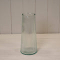 Clear Tall Ribbed Vase