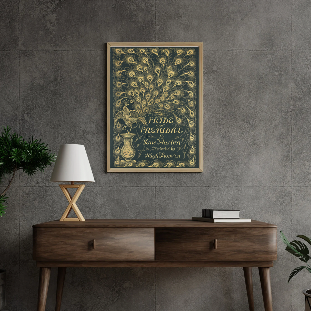 Pride and Prejudice Vintage Book Cover Print