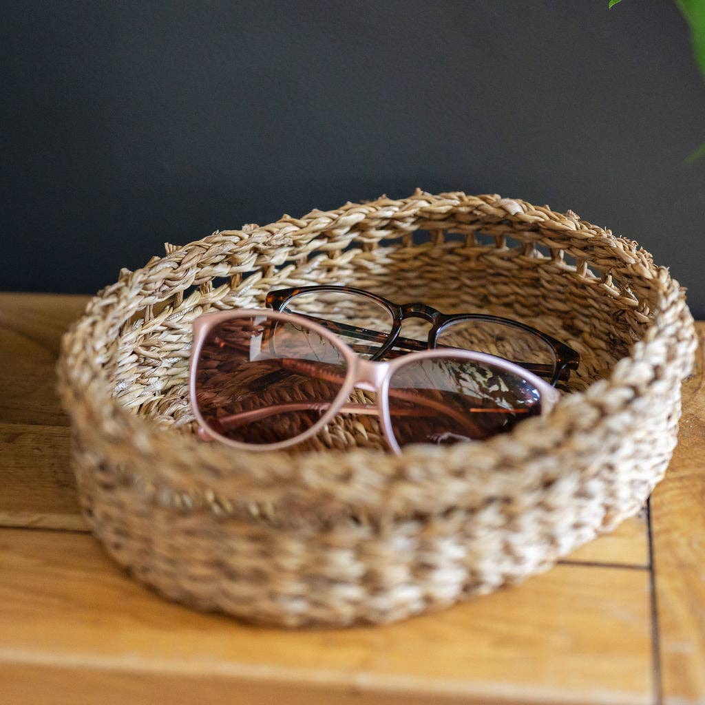 The Halda Seagrass Oval Tabletop Trays