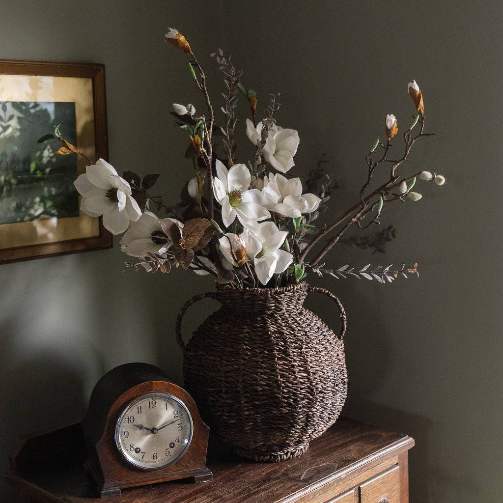 Pabna Wire Framed Seagrass Vase